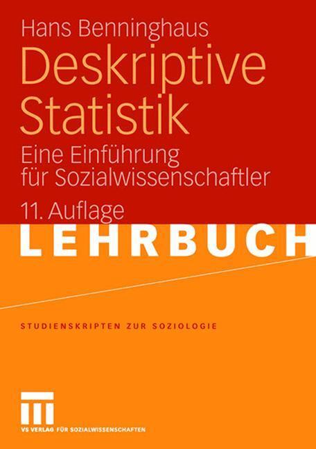 Cover: 9783531346076 | Deskriptive Statistik | Eine Einführung für Sozialwissenschaftler