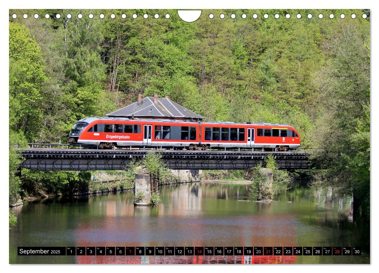 Bild: 9783435465279 | Bahnland Sachsen (Wandkalender 2025 DIN A4 quer), CALVENDO...