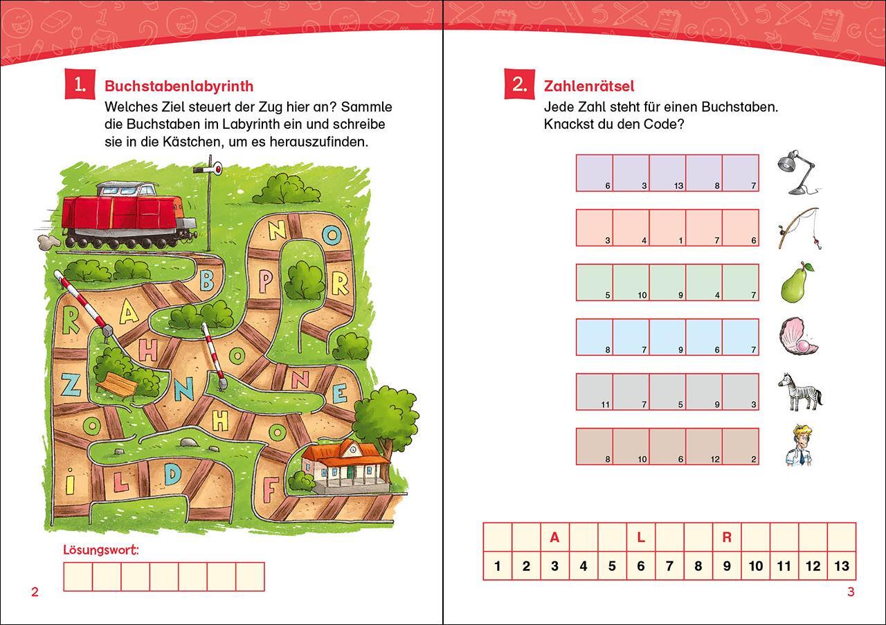 Bild: 9783743209626 | Leselöwen Rätsel-Rallye für Erstleser - 1. Klasse (Orange) | Rätseln