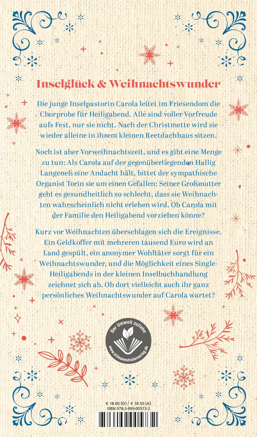 Rückseite: 9783499005732 | Das Inselweihnachtswunder | Janne Mommsen | Buch | 192 S. | Deutsch