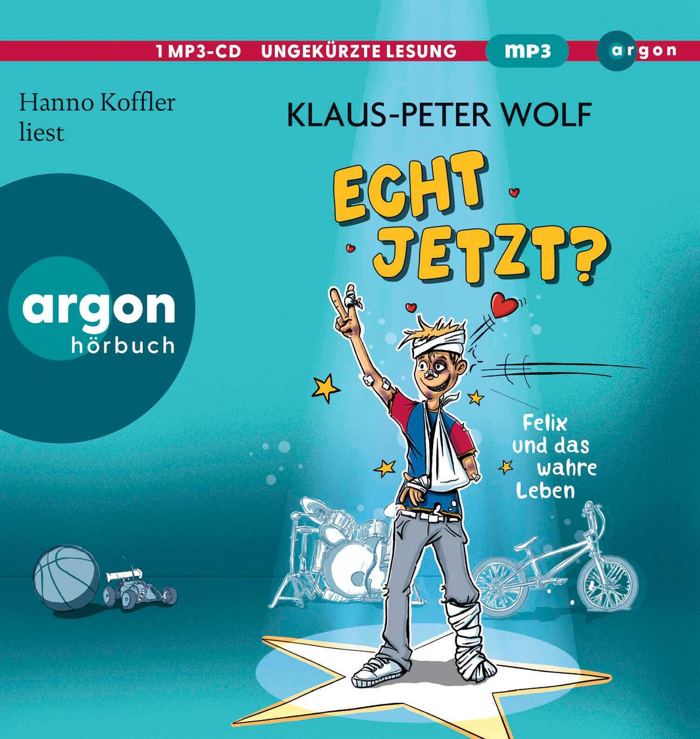 Cover: 9783839843192 | Echt jetzt? Felix und das wahre Leben | Klaus-Peter Wolf | MP3 | 2024