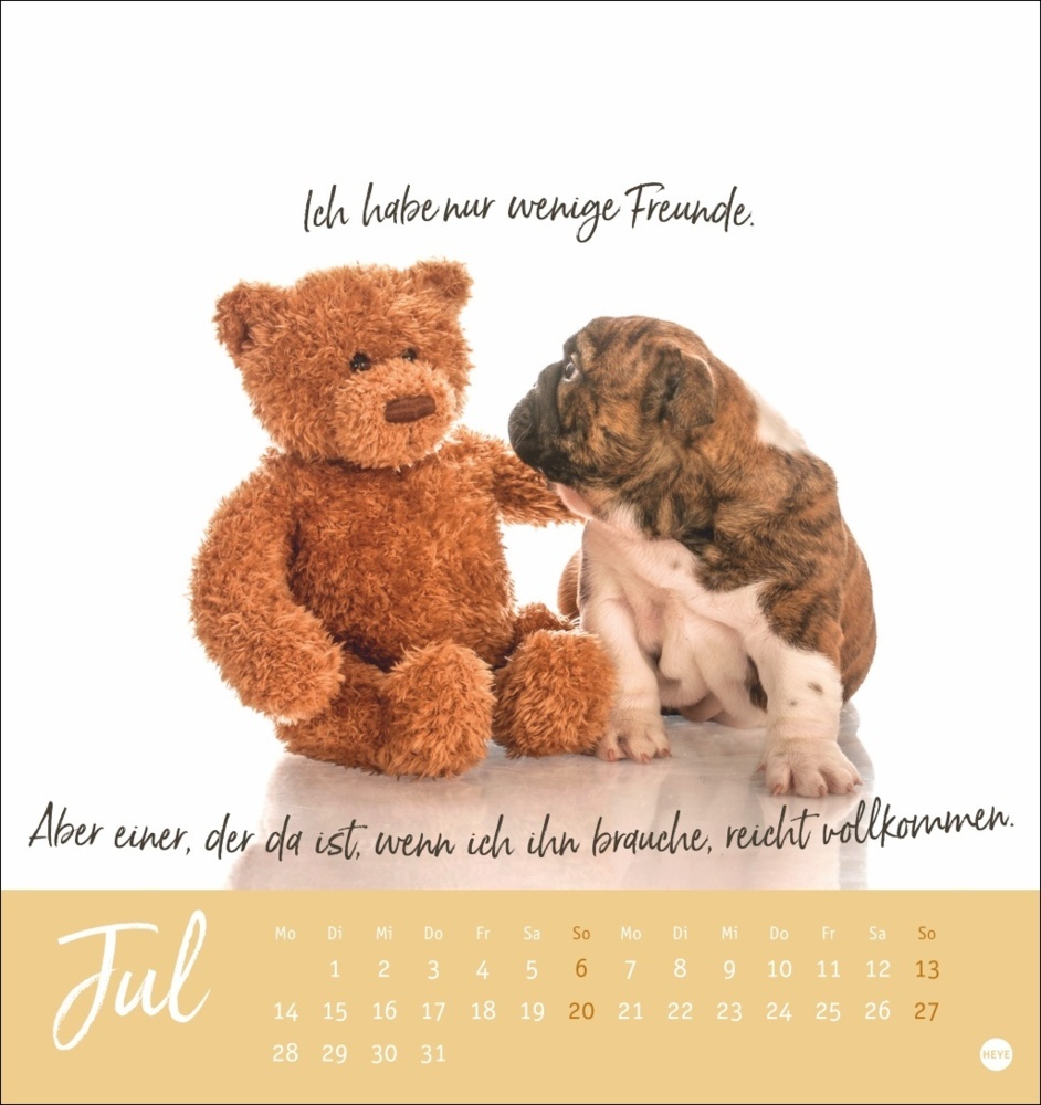 Bild: 9783756407064 | Ziemlich beste Freunde Postkartenkalender 2025 - Für immer dein | 2025