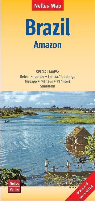 Cover: 9783865746894 | Nelles Map Landkarte Brazil: Amazon | (Land-)Karte | Deutsch | 2020