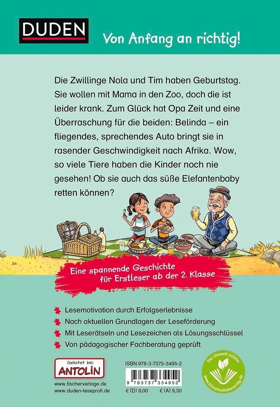 Rückseite: 9783737334952 | Duden Leseprofi - Das fantastische Geburtstagsauto, 2. Klasse | Buch