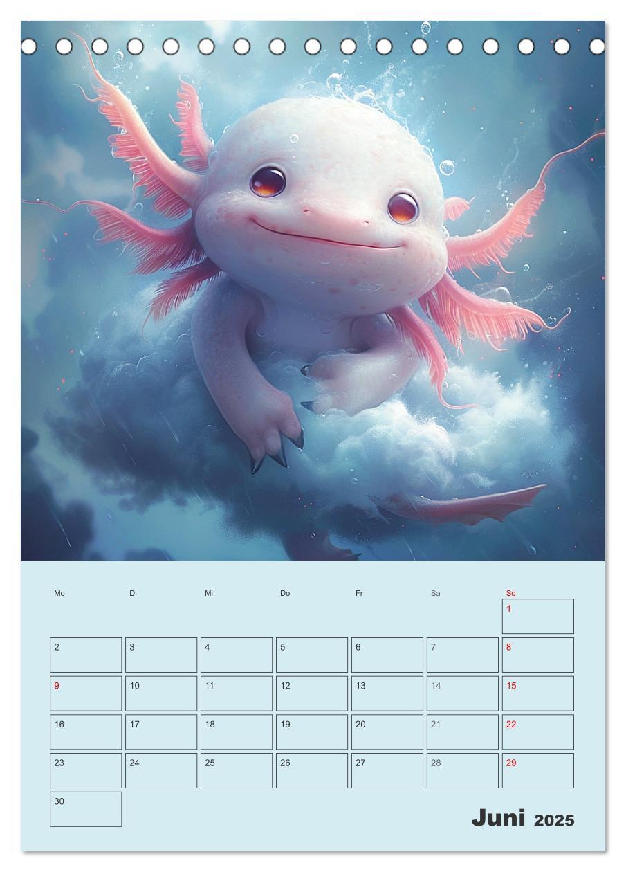 Bild: 9783383807909 | Axolotl. Lustiger Schwanzlurch mit Superkräften (Tischkalender 2025...