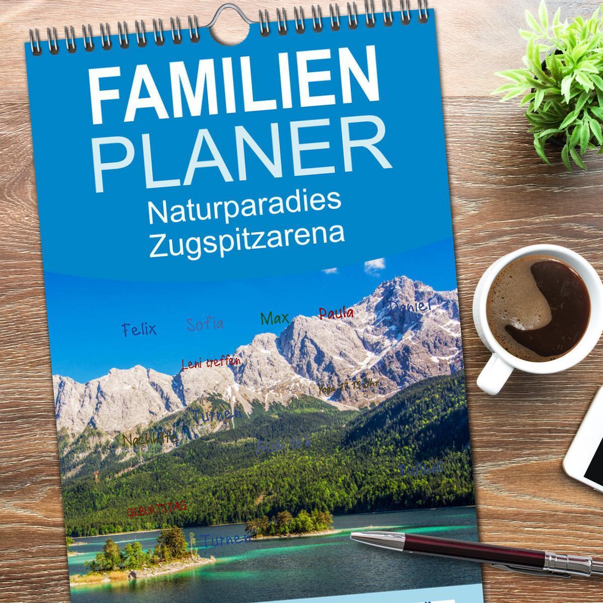 Bild: 9783457108871 | Familienplaner 2025 - Naturparadies Zugspitzarena mit 5 Spalten...