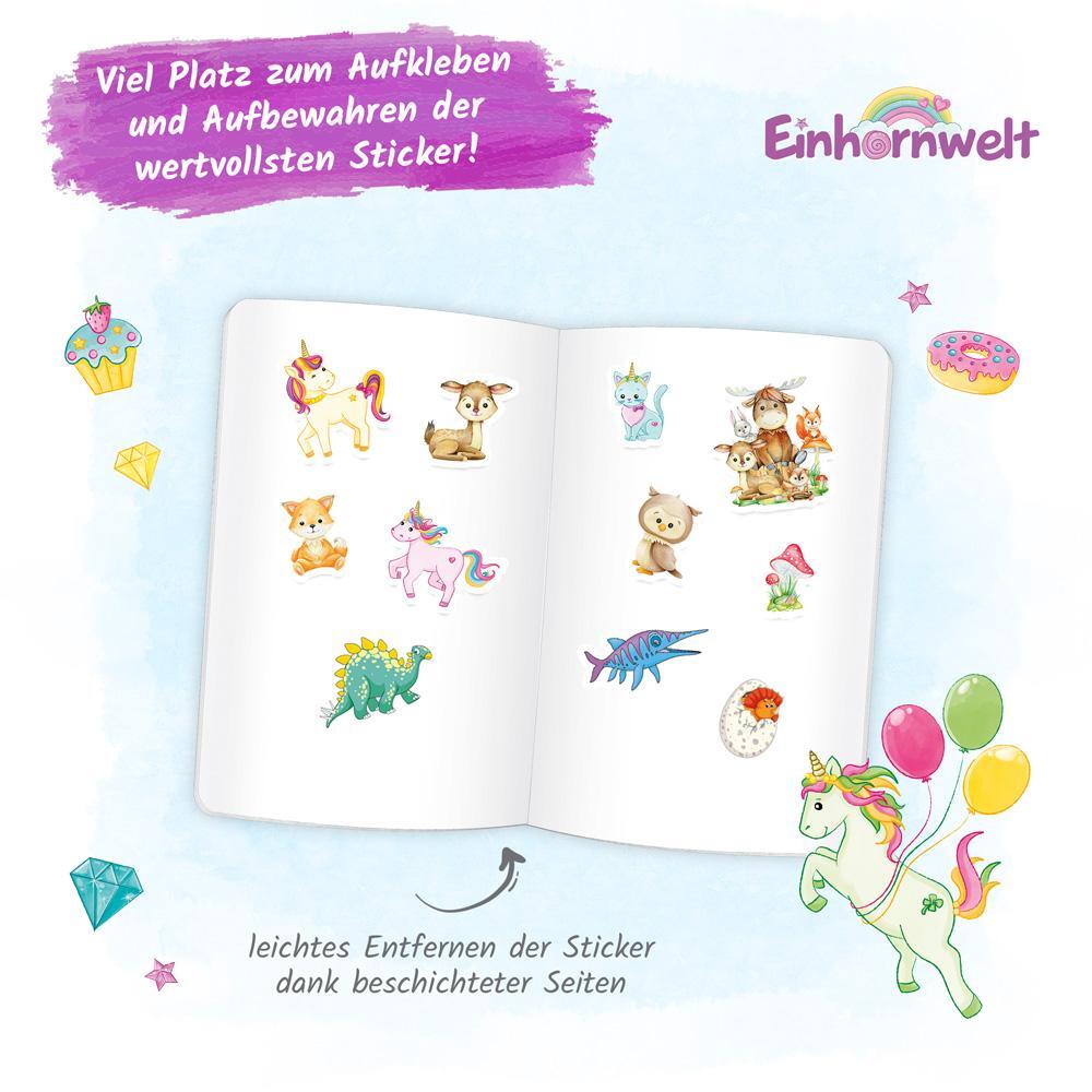 Bild: 4251901508089 | Trötsch Mein Stickeralbum Einhornwelt Stickerbuch | Album zum Sammeln