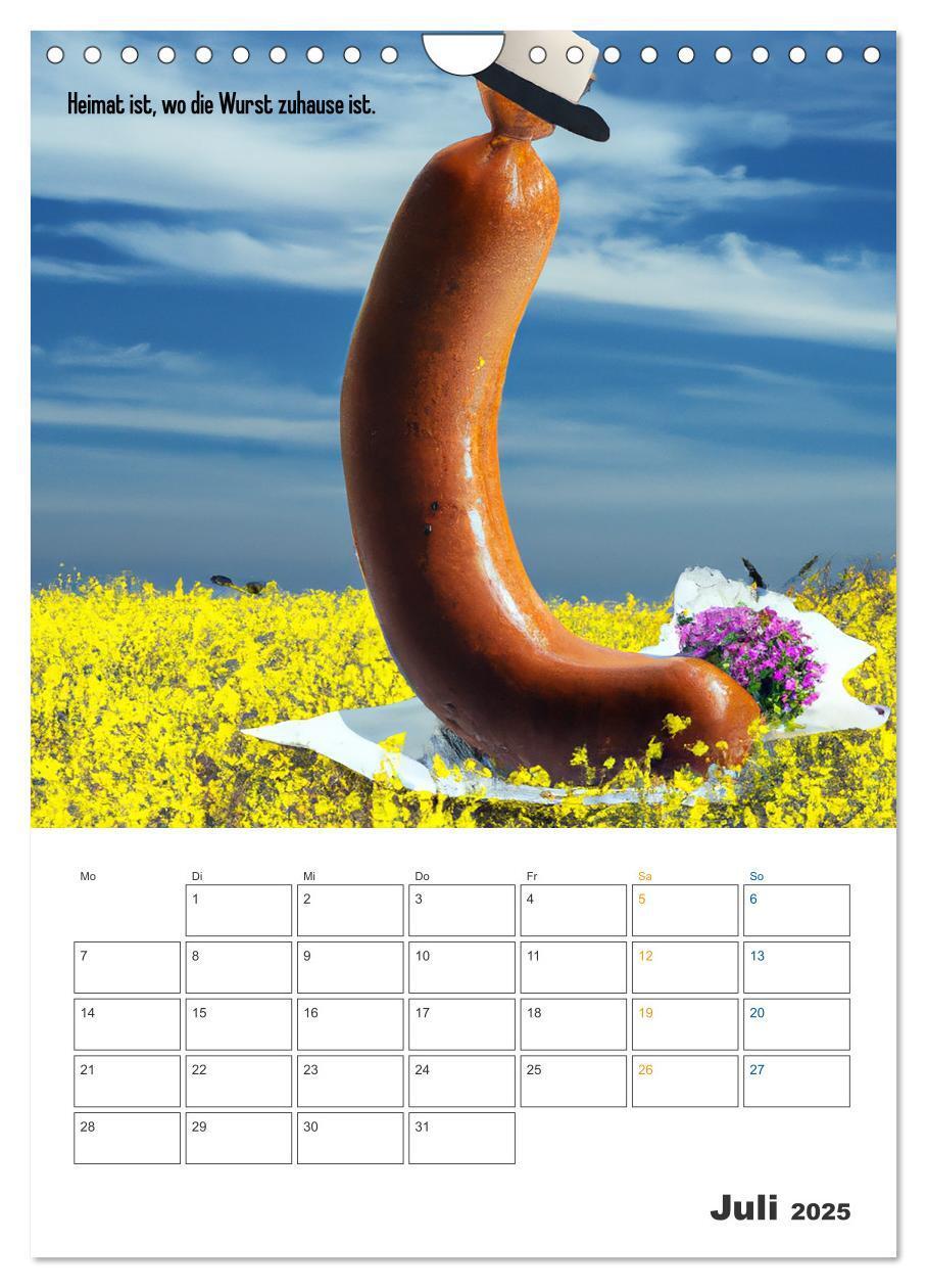 Bild: 9783435885817 | Ist mir Wurst Kalender (Wandkalender 2025 DIN A4 hoch), CALVENDO...