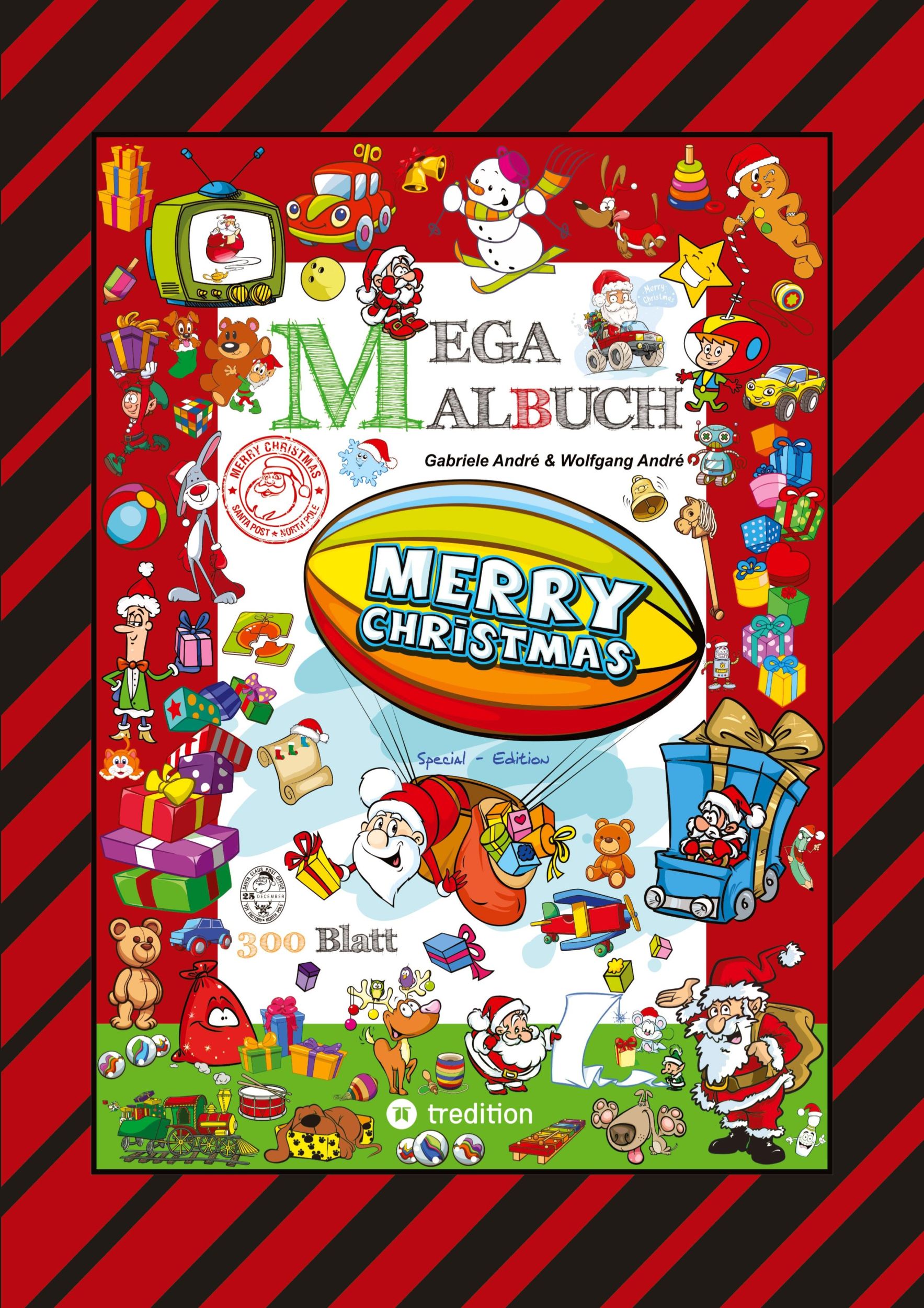 Cover: 9783384327369 | MEGA MALBUCH - 300 SEITEN WUNDERBARE WEIHNACHTSMOTIVE - WITZIGE...