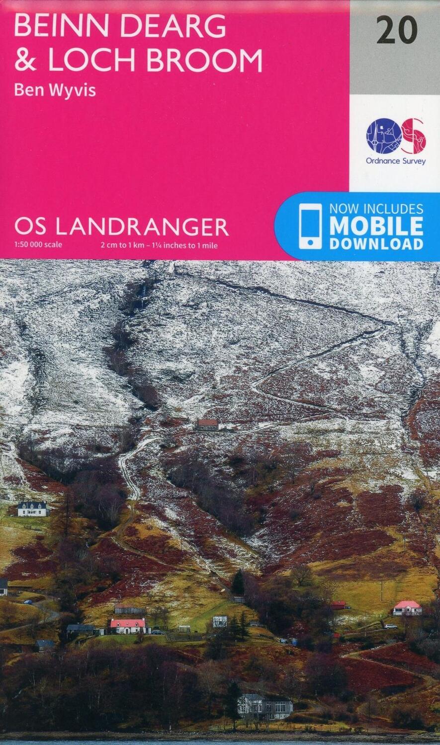 Cover: 9780319261187 | Beinn Dearg &amp; Loch Broom, Ben Wyvis | Ordnance Survey | (Land-)Karte