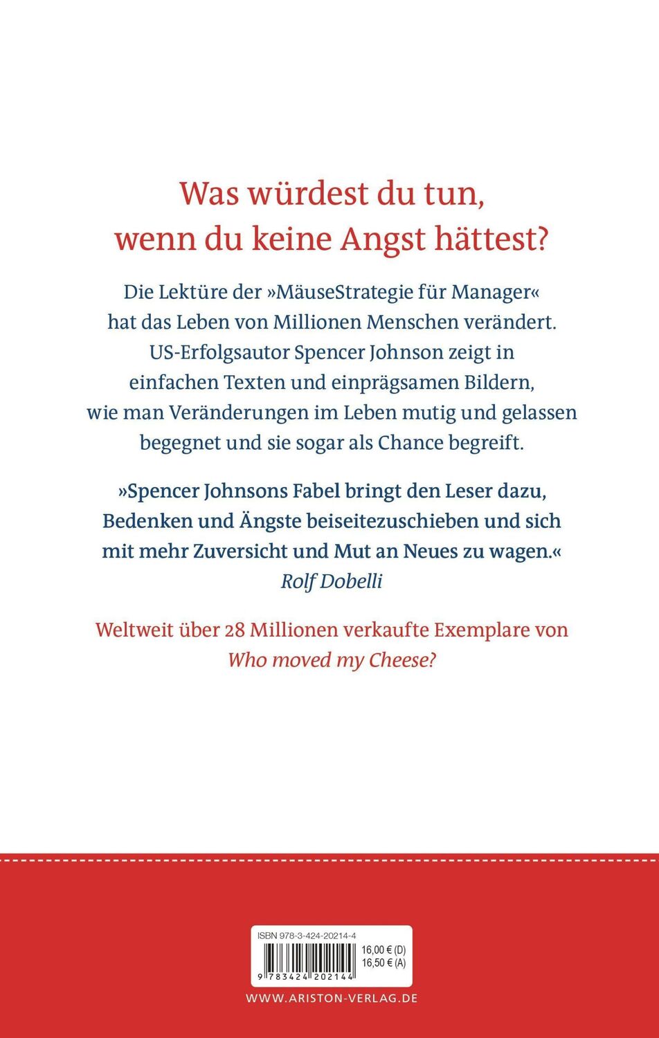 Bild: 9783424202144 | Die Mäusestrategie für Manager (Sonderausgabe zum 20. Jubiläum) | Buch