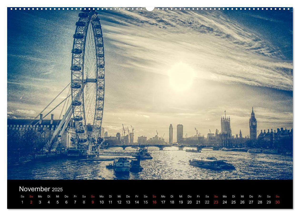 Bild: 9783435479191 | London an der Themse (hochwertiger Premium Wandkalender 2025 DIN A2...