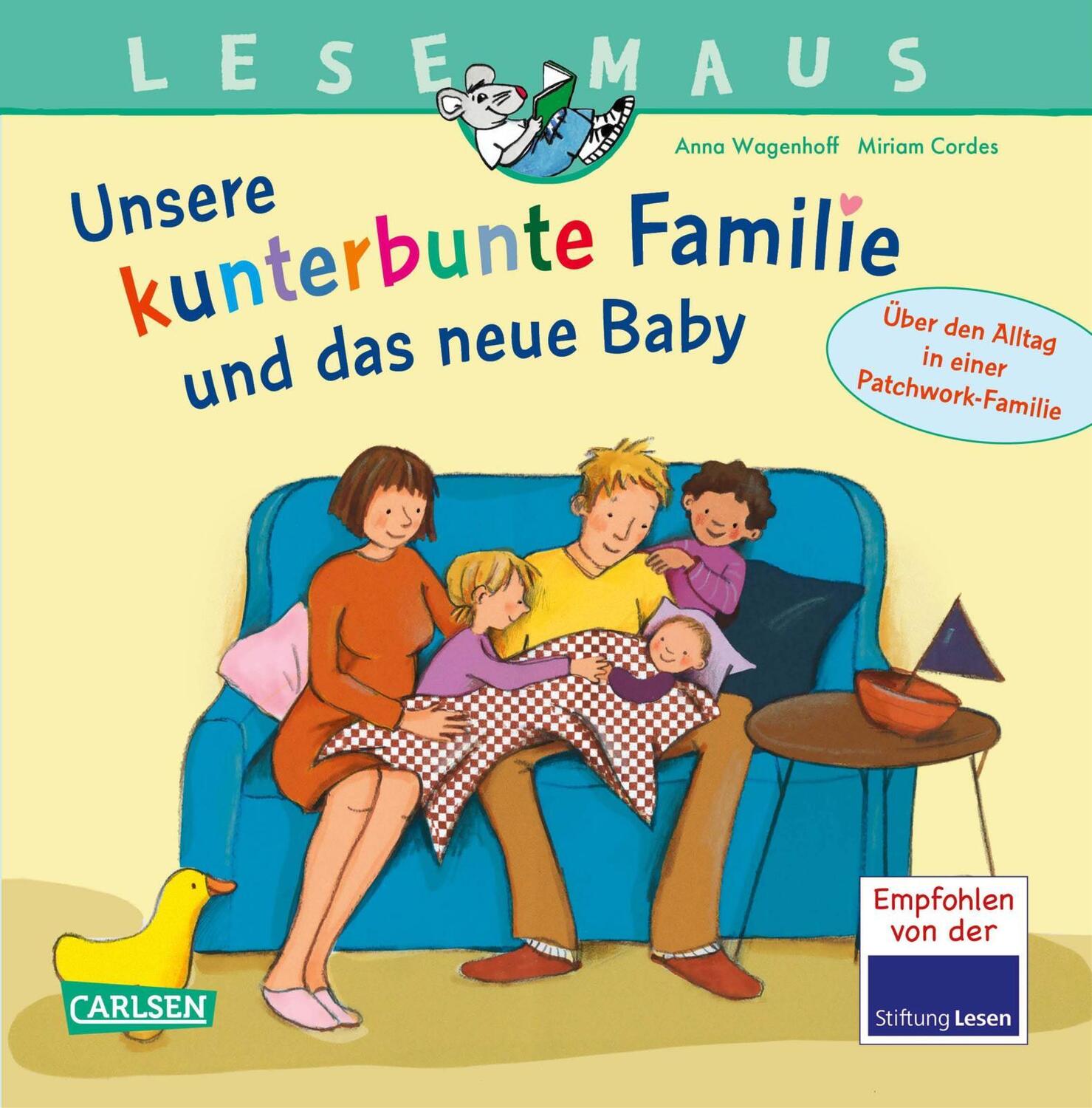 Cover: 9783551081735 | LESEMAUS 173: Unsere kunterbunte Familie und das neue Baby | Wagenhoff