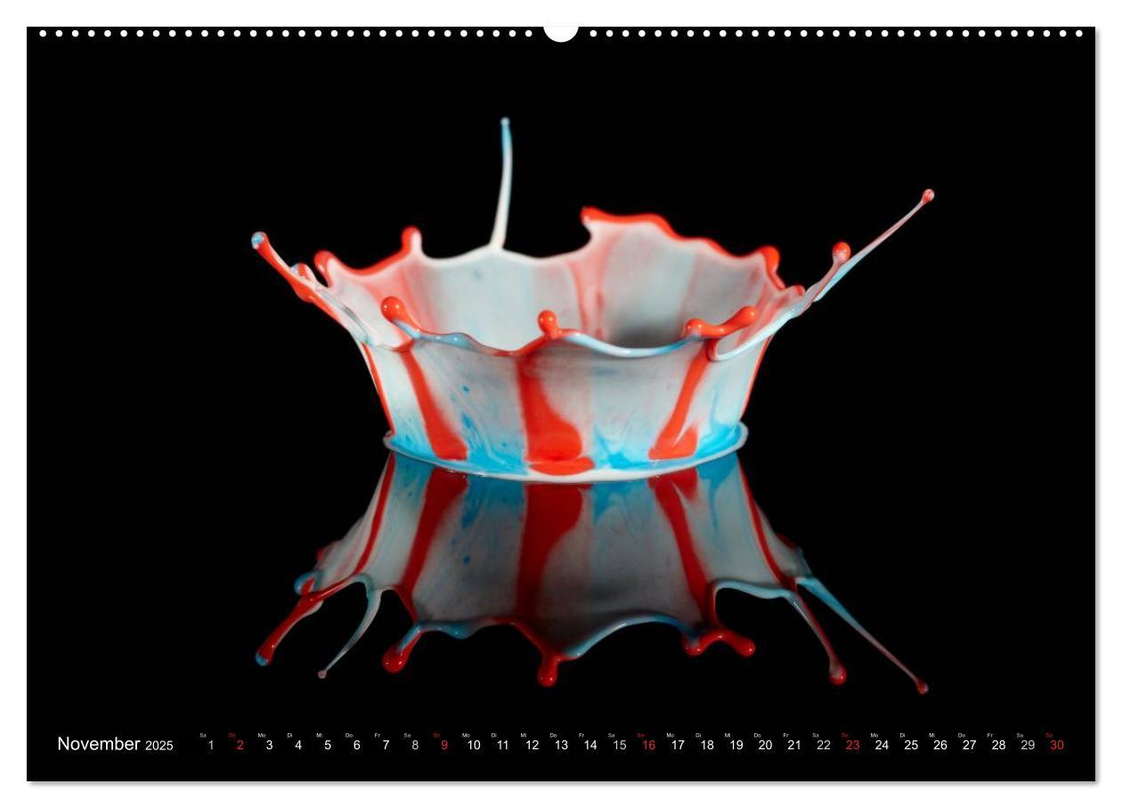 Bild: 9783435802357 | Wassertropfen Kunst Fotografie (Wandkalender 2025 DIN A2 quer),...