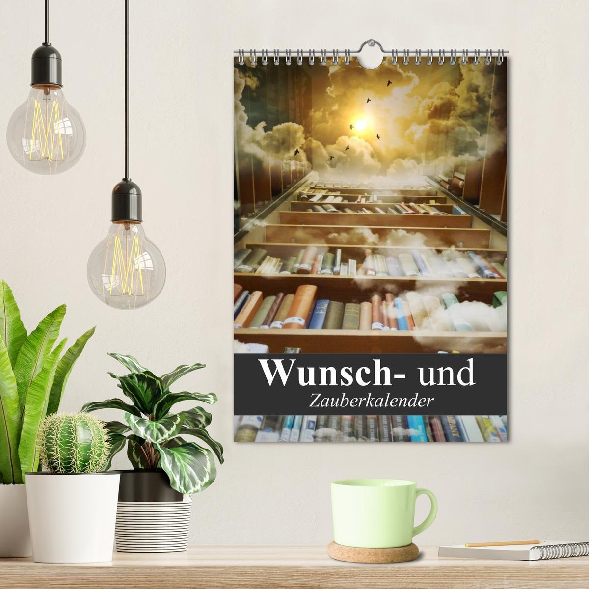 Bild: 9783457018576 | Wunsch- und Zauberkalender (Wandkalender 2025 DIN A4 hoch),...