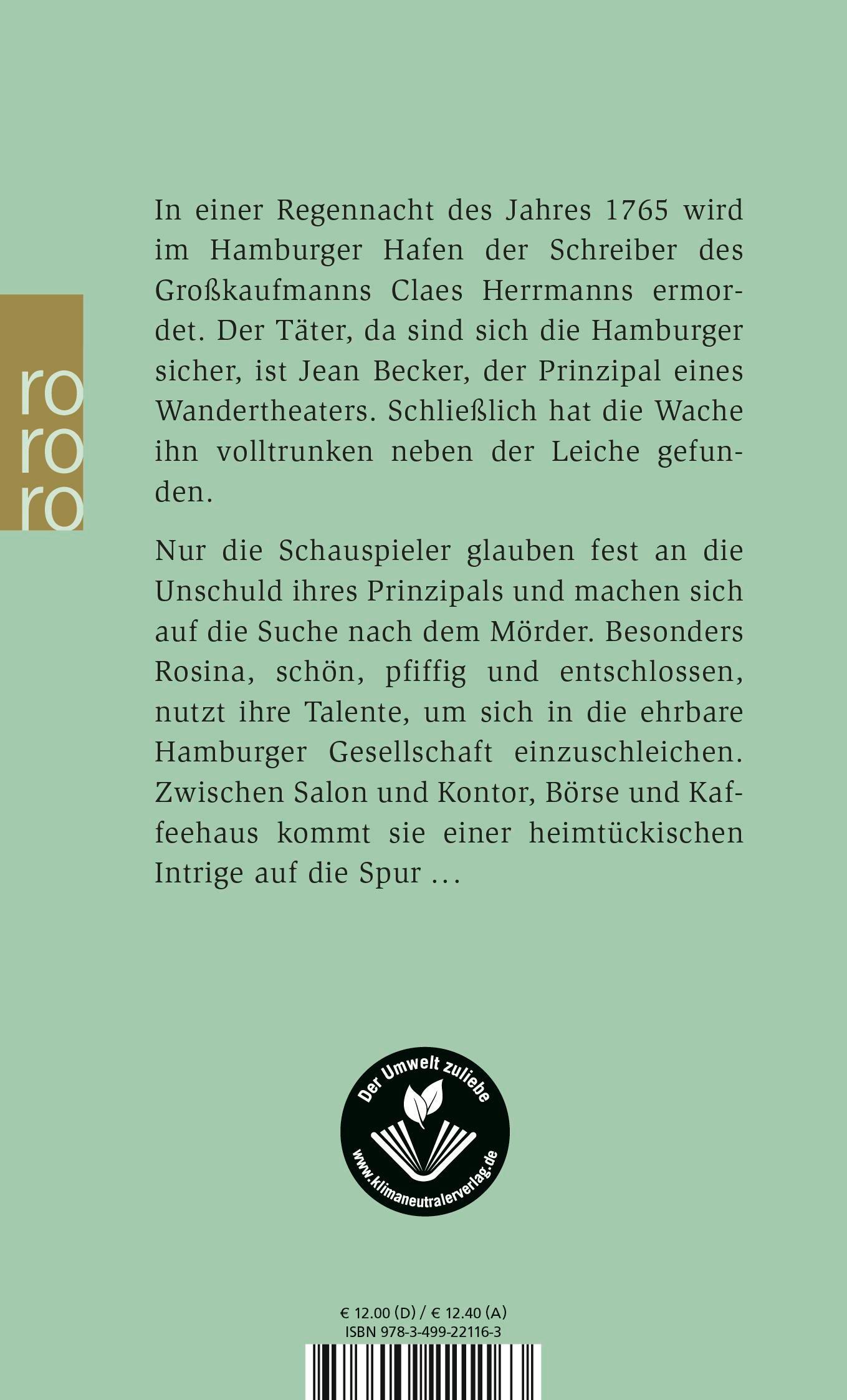 Rückseite: 9783499221163 | Tod am Zollhaus | Ein historischer Hamburg-Krimi | Petra Oelker | Buch