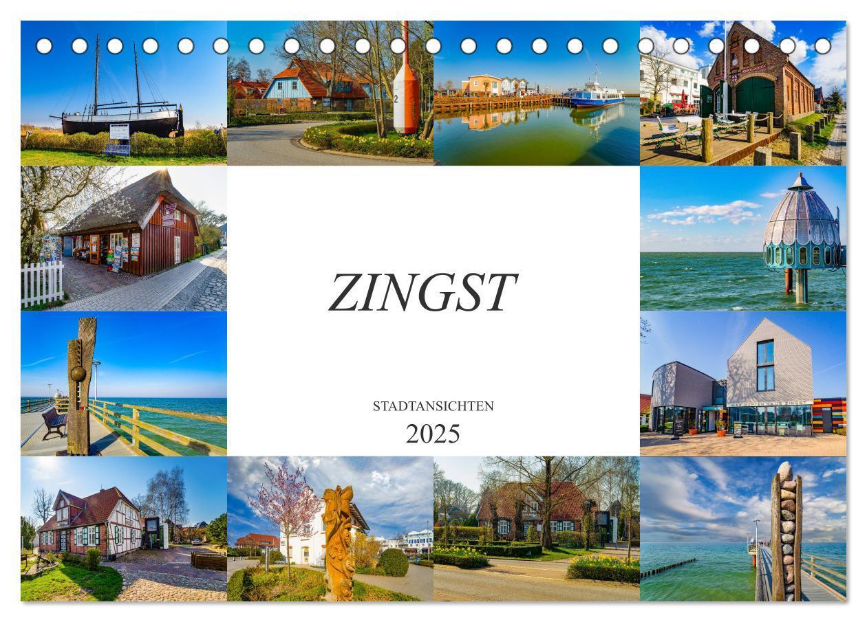 Cover: 9783435234691 | Zingst Stadtansichten (Tischkalender 2025 DIN A5 quer), CALVENDO...