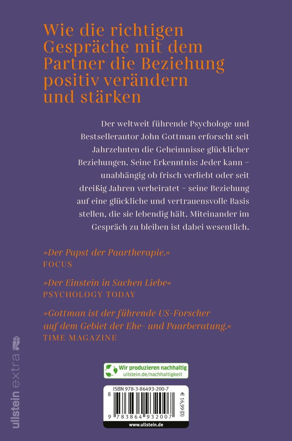 Rückseite: 9783864932007 | 8 Gespräche, die jedes Paar führen sollte, ... | Gottman (u. a.)