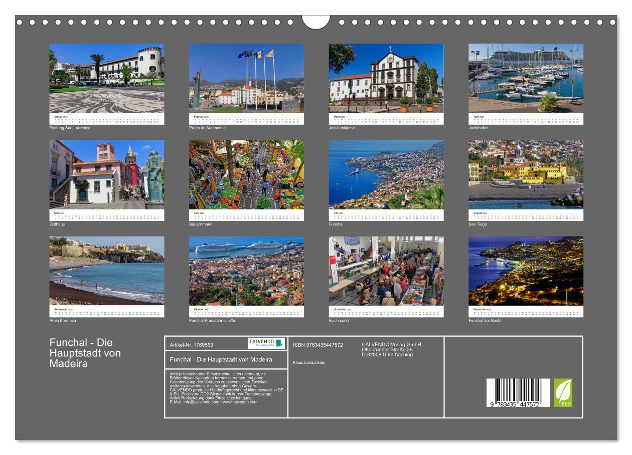 Bild: 9783435447572 | Funchal - Die Hauptstadt von Madeira (Wandkalender 2025 DIN A3...