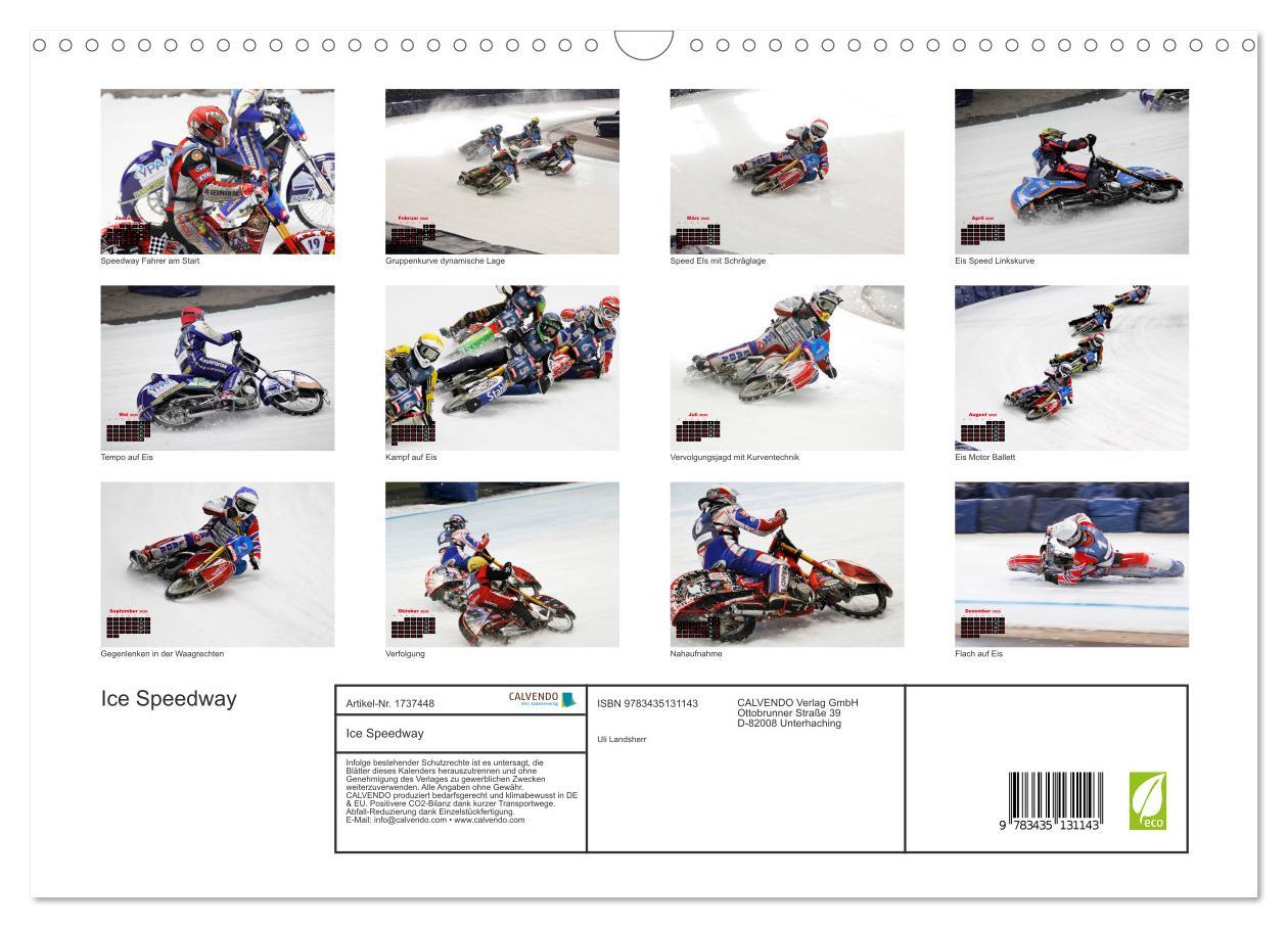 Bild: 9783435131143 | Ice Speedway (Wandkalender 2025 DIN A3 quer), CALVENDO Monatskalender