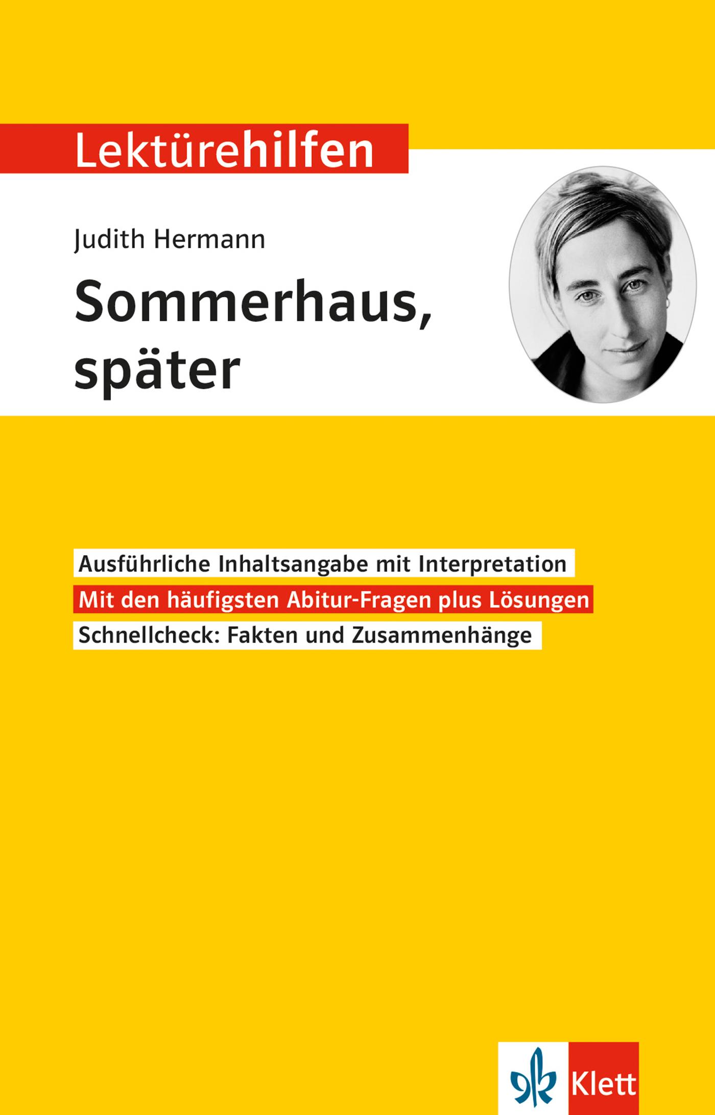 Cover: 9783129231395 | Lektürehilfen Judith Hermann "Sommerhaus, später" | Judith Hermann