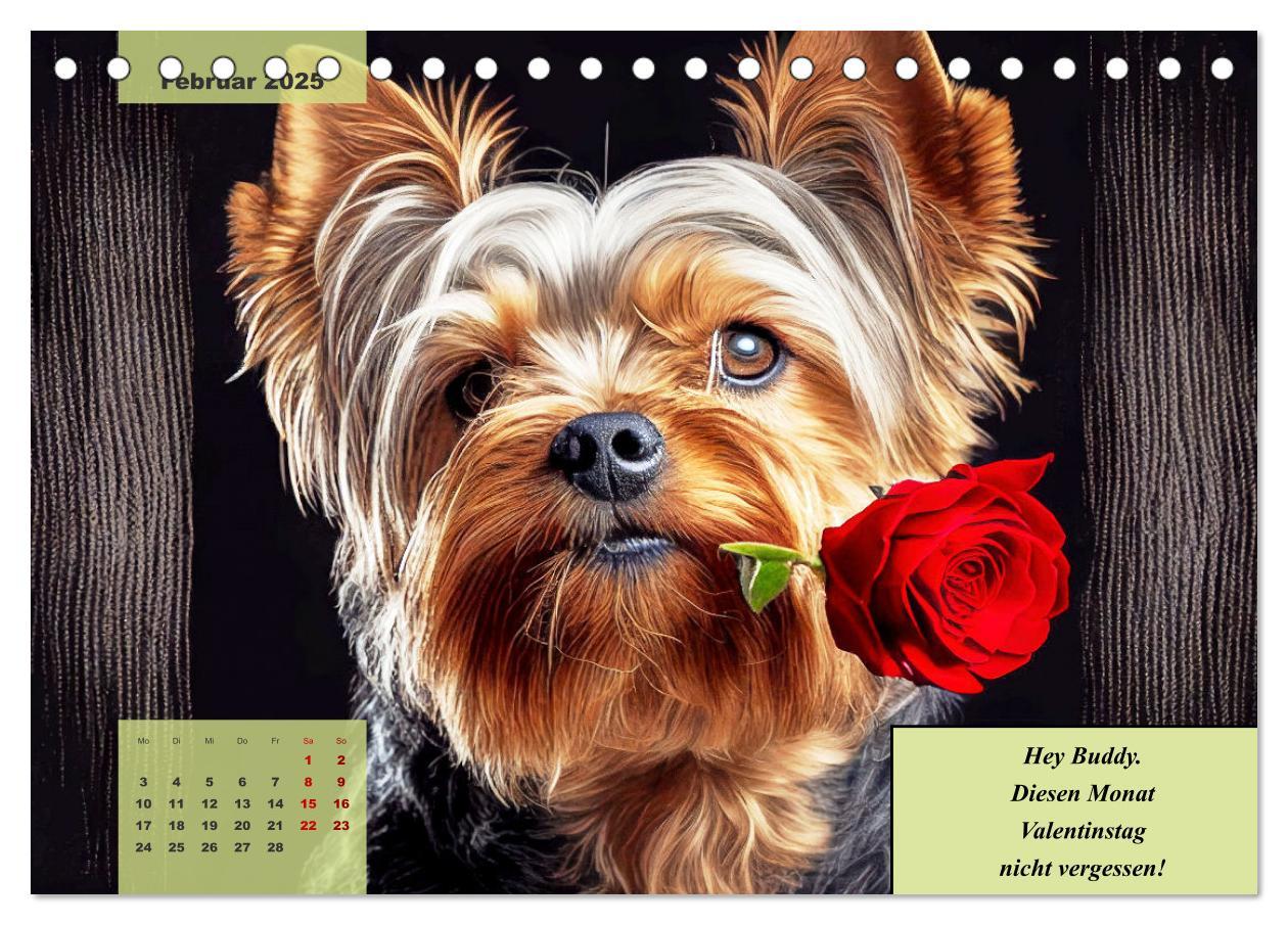 Bild: 9783383876707 | Der humoristische Yorkshire Terrier Kalender (Tischkalender 2025...