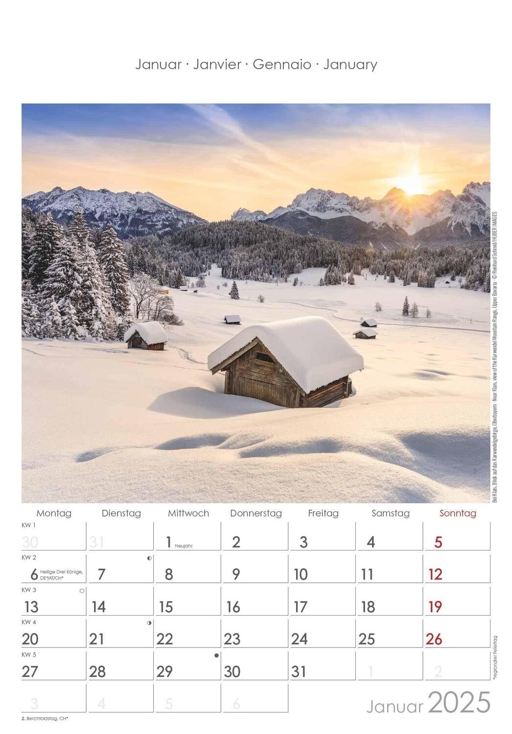 Bild: 4251732341190 | Bayern 2025 - Bild-Kalender 23,7x34 cm - Regional-Kalender -...