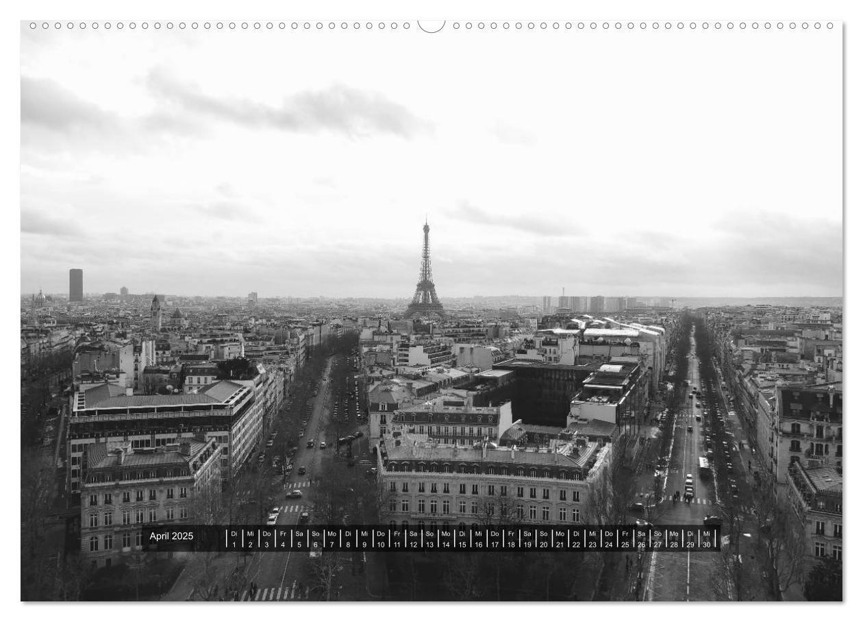 Bild: 9783435554867 | Paris - in schwarz und weiss (hochwertiger Premium Wandkalender...