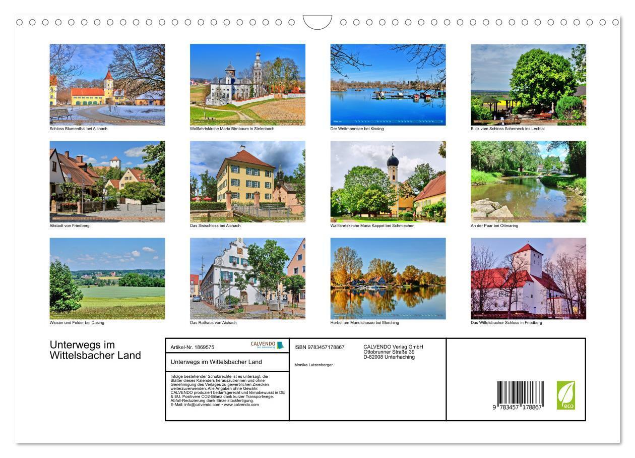 Bild: 9783457178867 | Unterwegs im Wittelsbacher Land (Wandkalender 2025 DIN A3 quer),...