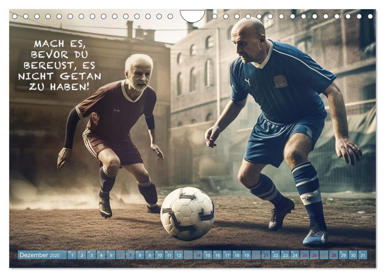 Bild: 9783383760938 | Fußball und coole Sprüche (Wandkalender 2025 DIN A4 quer), CALVENDO...