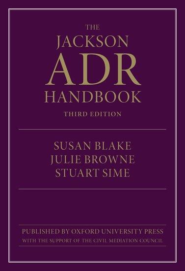 Cover: 9780198867326 | The Jackson Adr Handbook | Susan Blake (u. a.) | Taschenbuch | 2021