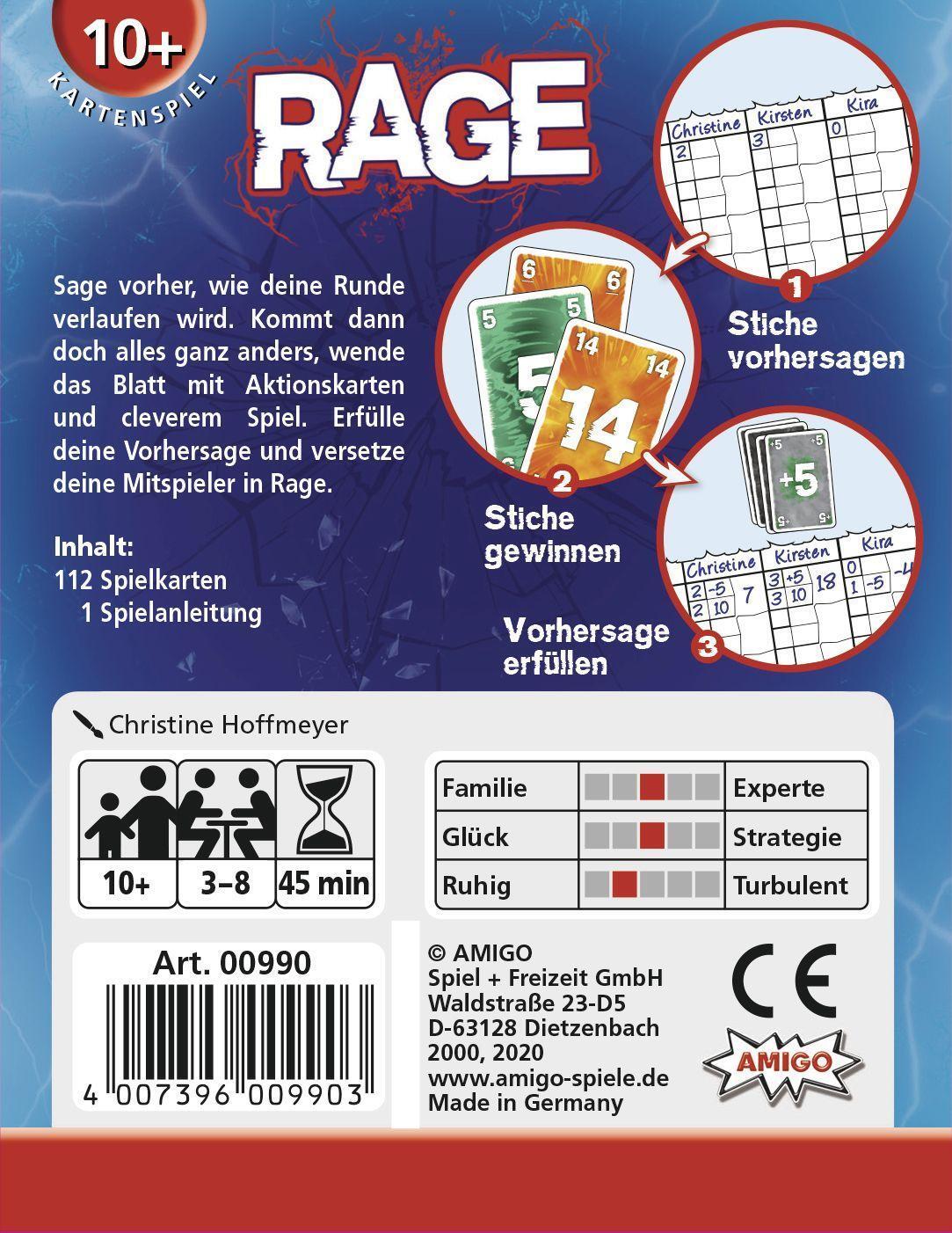 Bild: 4007396009903 | Rage. Kartenspiel | Für 3 - 8 Spieler ab 10 Jahren | Spiel | 0990