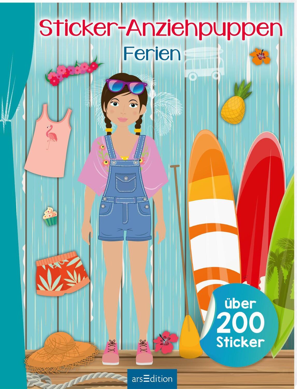 Cover: 9783845860893 | Sticker-Anziehpuppen - Ferien | Taschenbuch | Sticker-Anziehpuppen