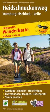 Cover: 9783899207279 | Wanderkarte Heidschnuckenweg, Hamburg-Fischbek - Celle 1 : 35 000