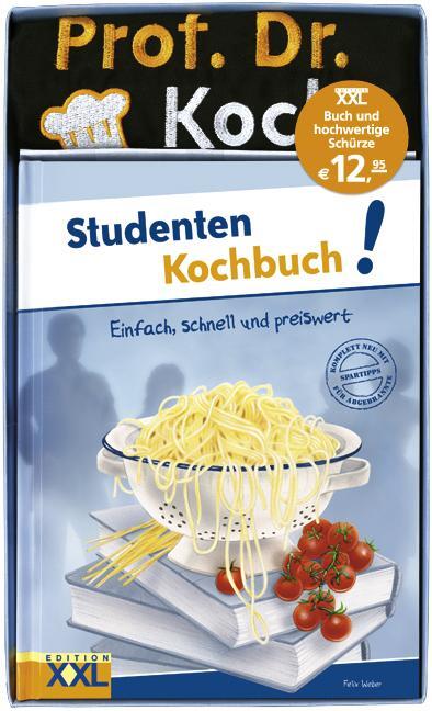 Cover: 9783897365858 | Studenten Kochbuch! mit Schürze | Felix Weber | Box | 84 S. | Deutsch