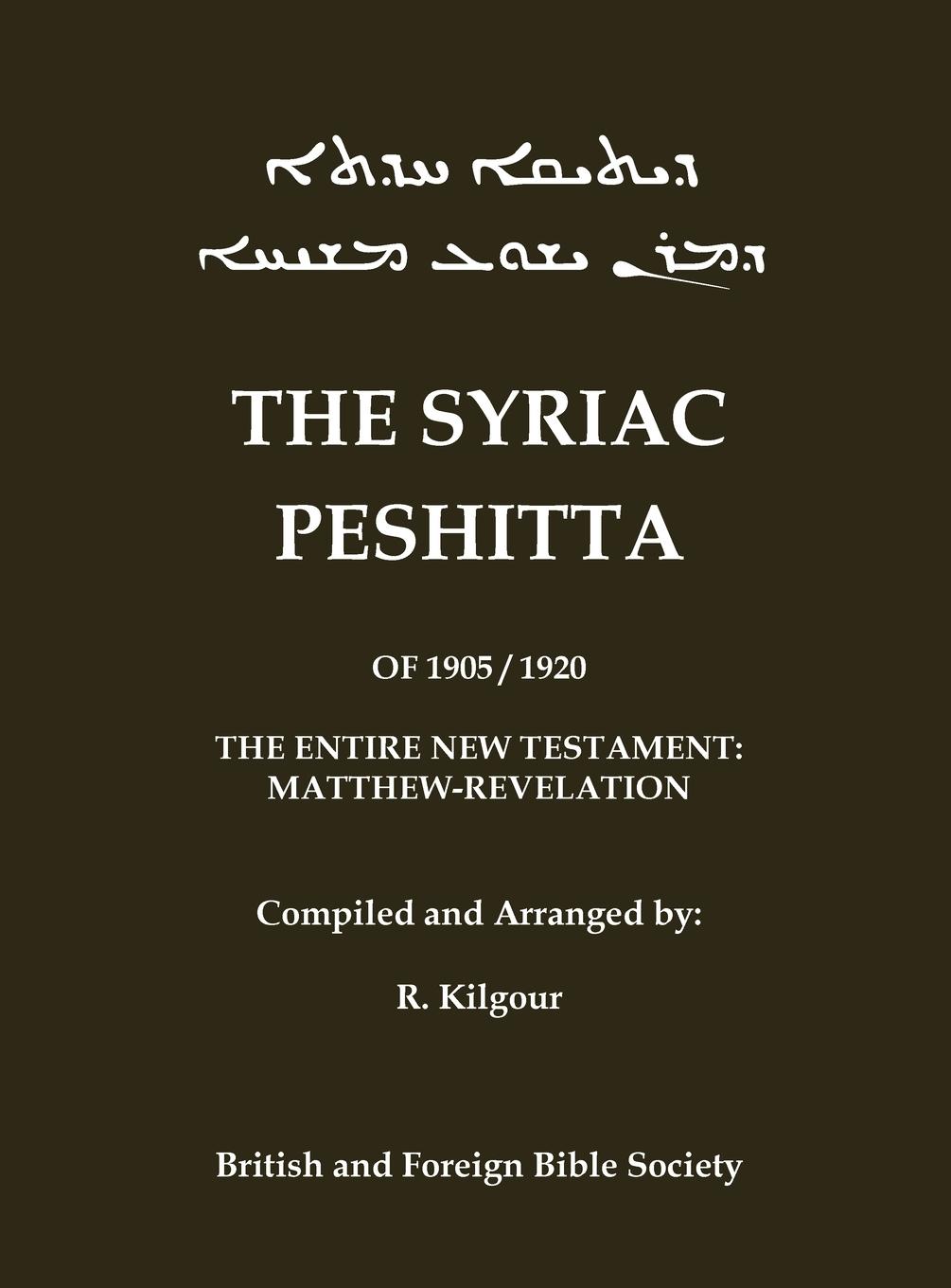 Cover: 9781923341159 | The 1905 Peshitta of the British Bible Society (Aramaic Peshitta;...