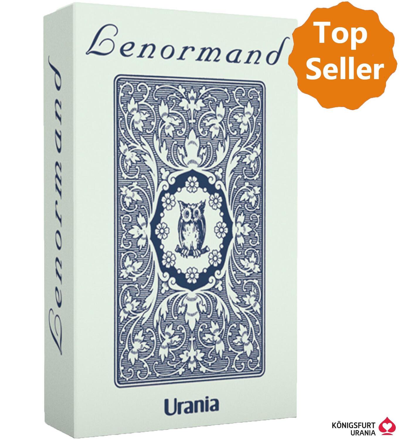 Cover: 9783905017038 | Lenormand Orakelkarten - Blaue Eule | Wahrsagekarten mit Symbolen