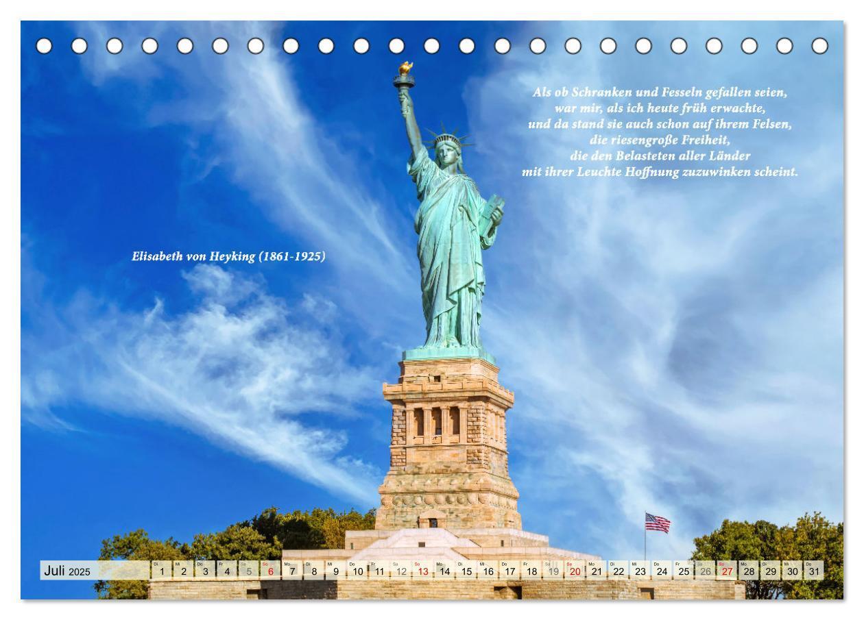 Bild: 9783435054794 | New York Ansichten - Literaturkalender (Tischkalender 2025 DIN A5...