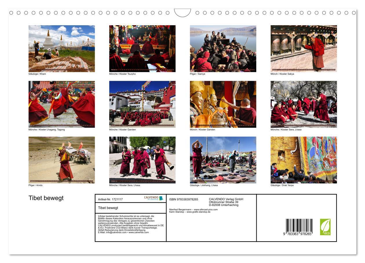 Bild: 9783383978265 | Tibet bewegt (Wandkalender 2025 DIN A3 quer), CALVENDO Monatskalender