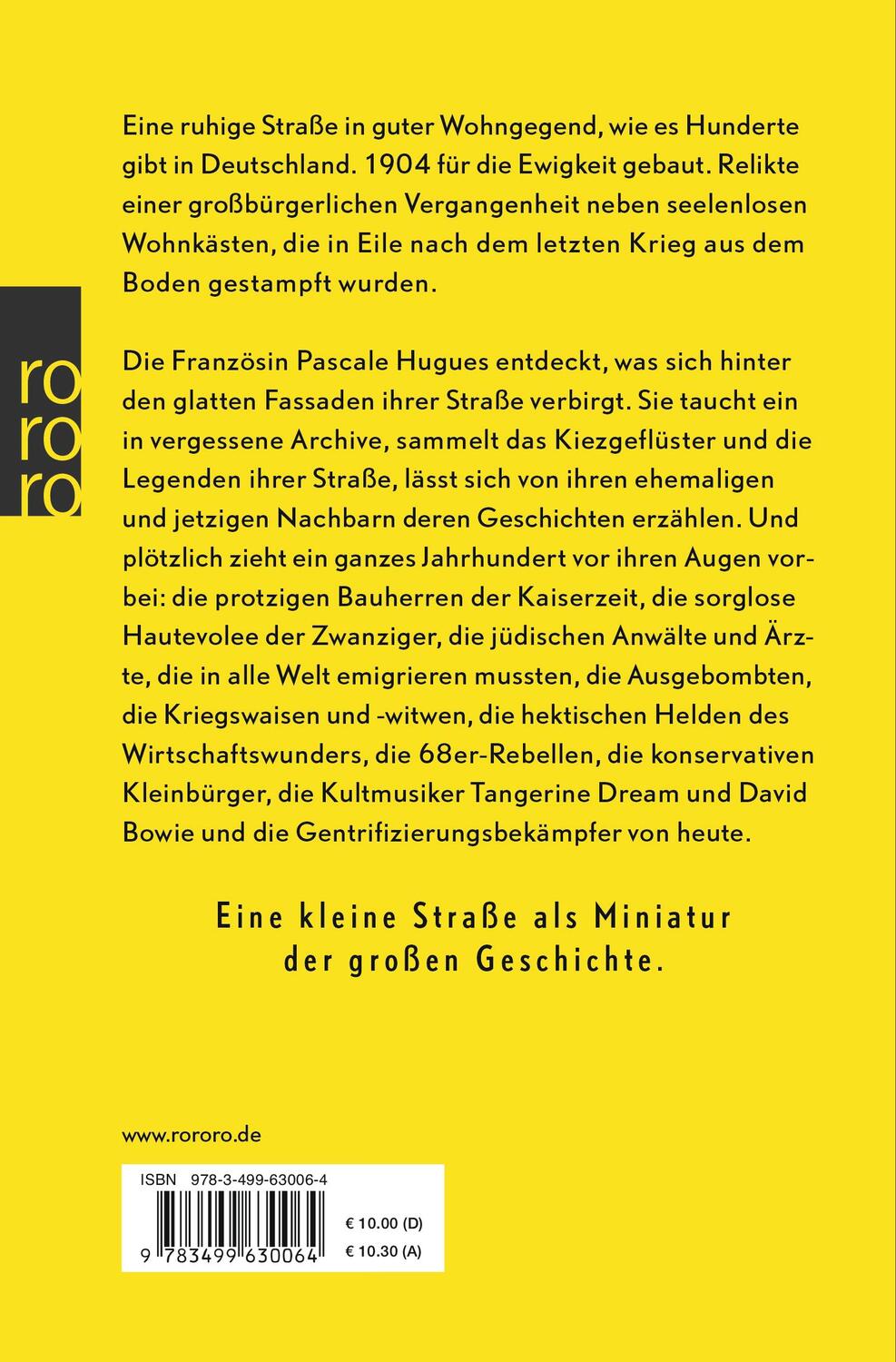 Rückseite: 9783499630064 | Ruhige Straße in guter Wohnlage | Die Geschichte meiner Nachbarn