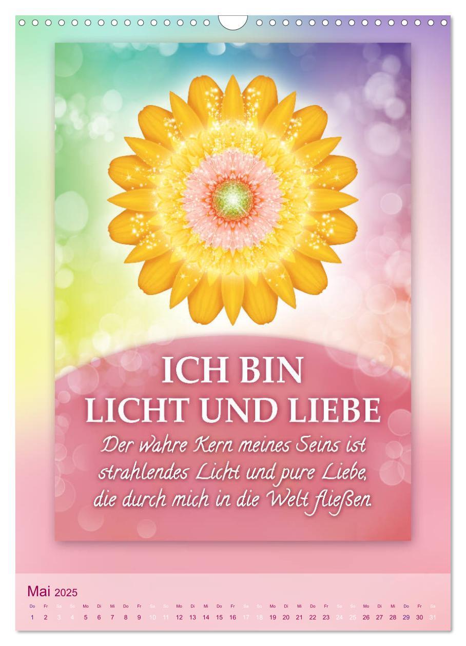 Bild: 9783435998333 | ICH BIN Licht und Liebe - Kalender (Wandkalender 2025 DIN A3 hoch),...