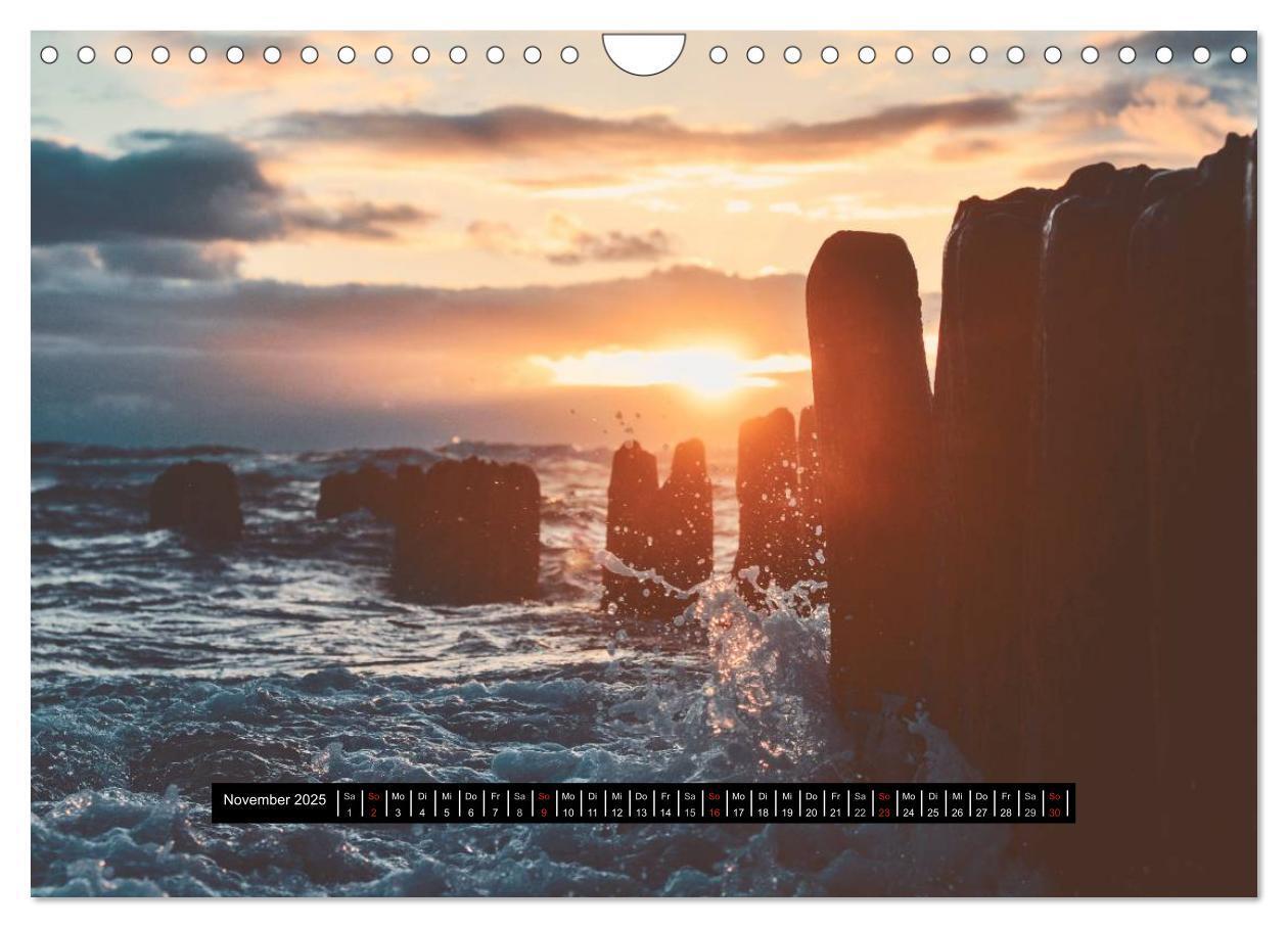 Bild: 9783435489916 | Abendlicht über der Nordsee (Wandkalender 2025 DIN A4 quer),...