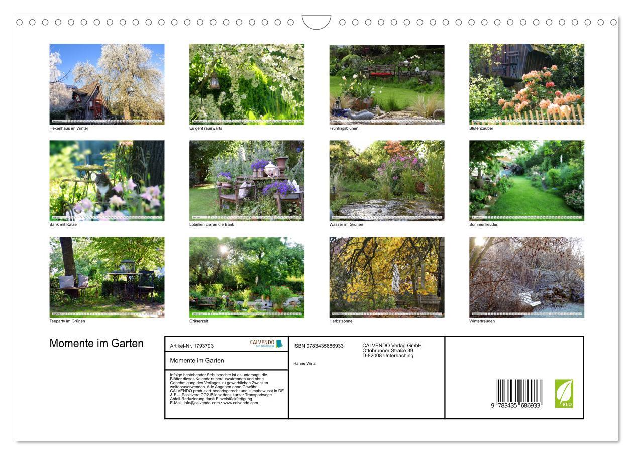 Bild: 9783435686933 | Momente im Garten (Wandkalender 2025 DIN A3 quer), CALVENDO...