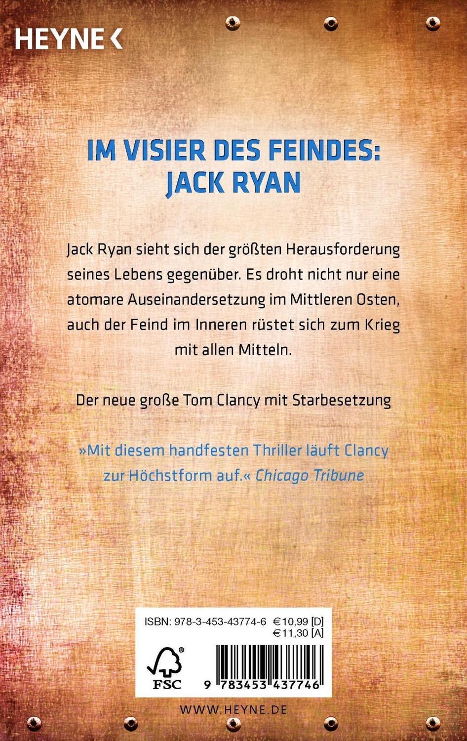 Bild: 9783453437746 | Ziel erfasst | Tom Clancy | Taschenbuch | Jack Ryan | Deutsch | 2014