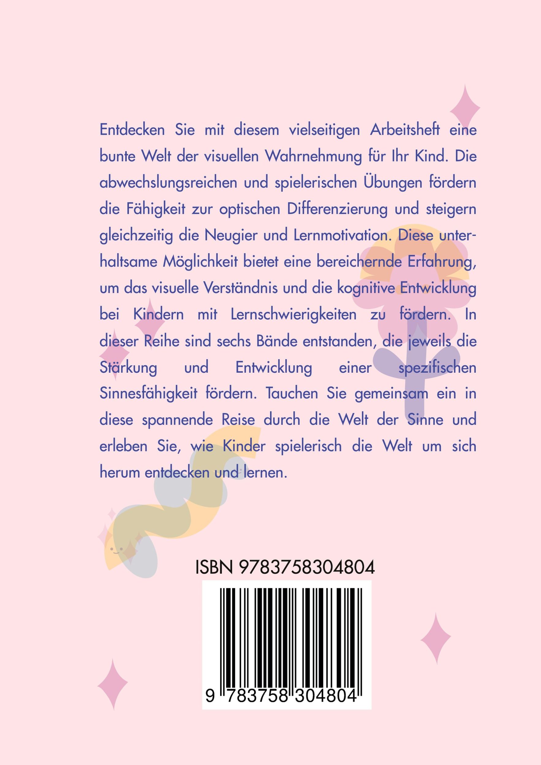 Rückseite: 9783758304804 | Sinneswahrnehmungen | Optische Differenzierung | Isabella Pivetta