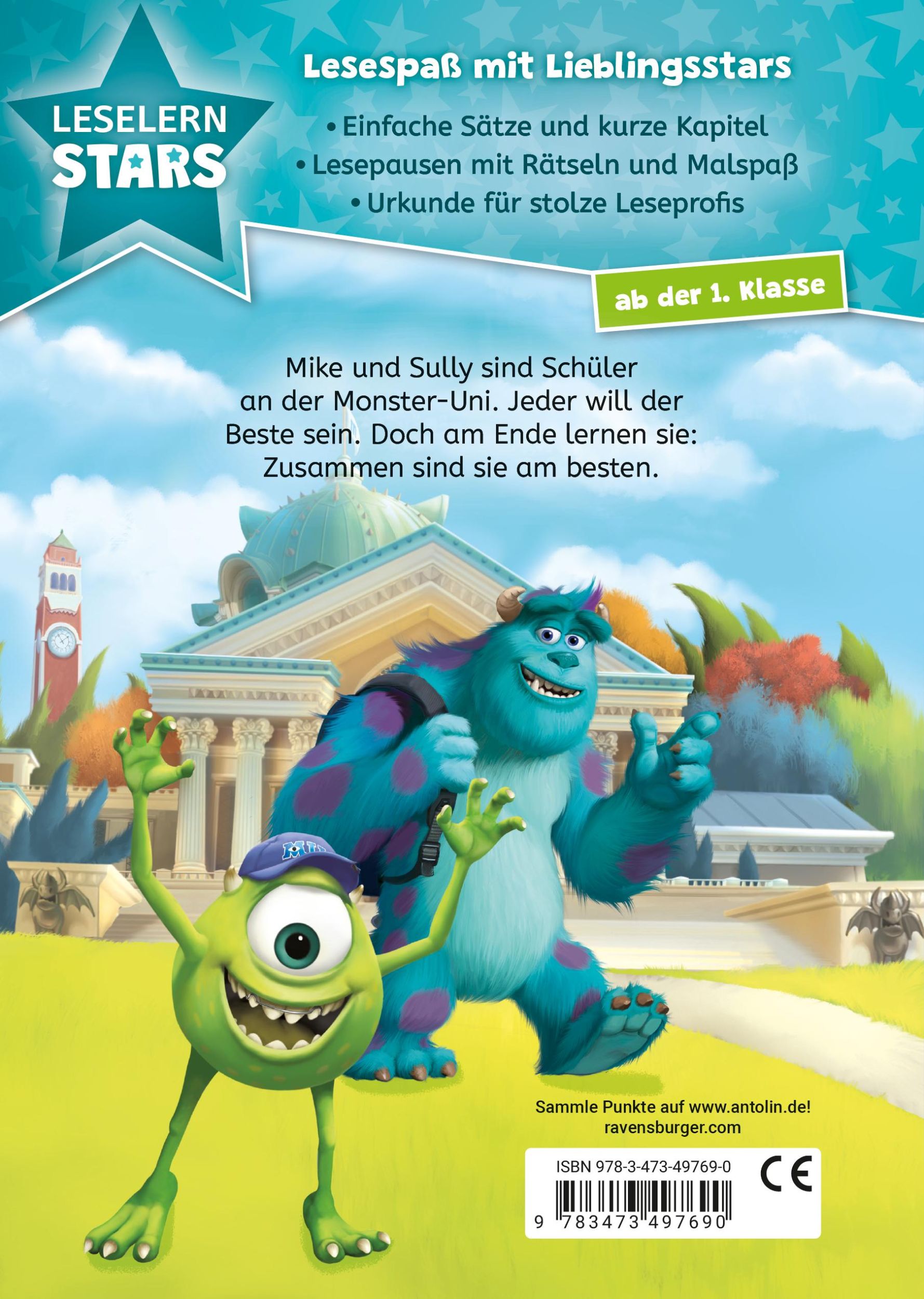 Rückseite: 9783473497690 | Disney Monster AG: Erste Stunde Monsterkunde - Lesen lernen mit den...