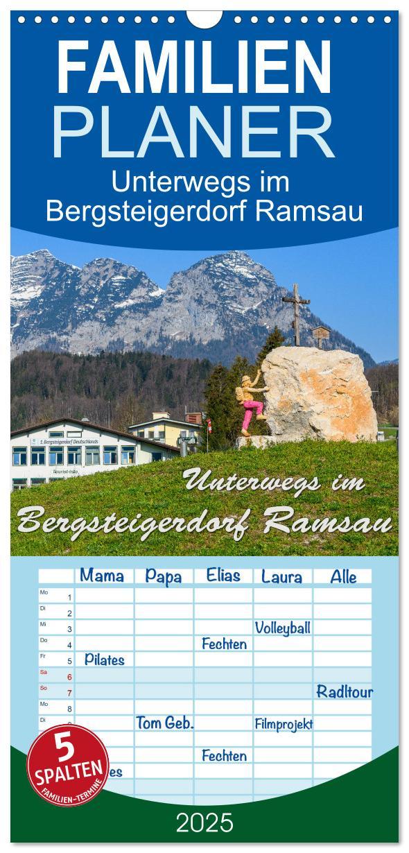 Cover: 9783457102343 | Familienplaner 2025 - Unterwegs im Bergsteigerdorf Ramsau mit 5...