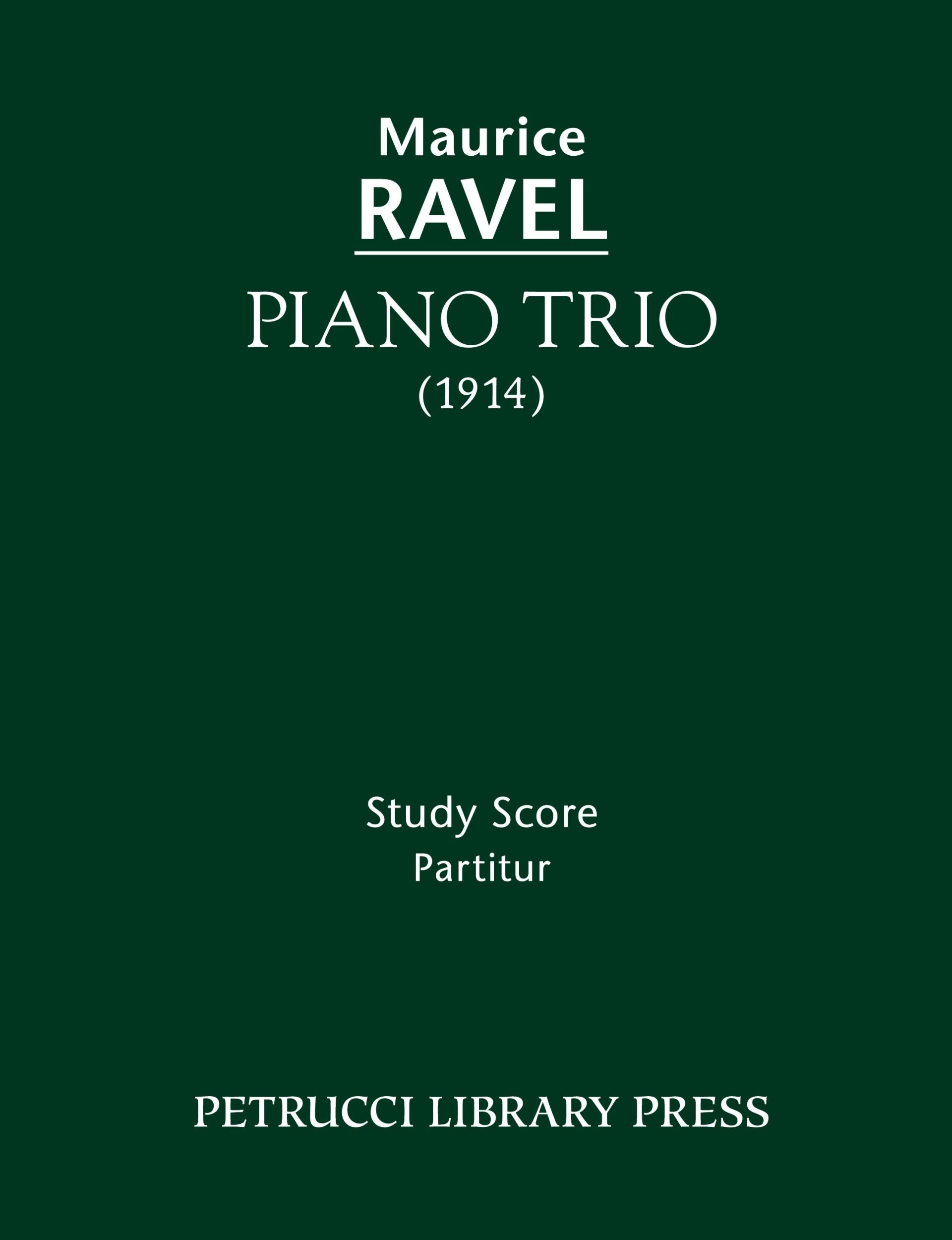 Cover: 9781608740581 | Piano Trio | Study score | Maurice Ravel | Taschenbuch | Englisch