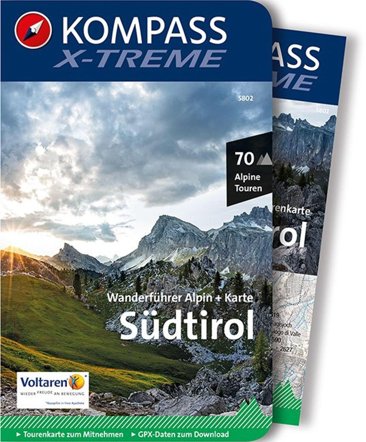 Cover: 9783990441596 | KOMPASS X-treme Wanderführer Südtirol, 70 Alpine Touren | GmbH | Buch