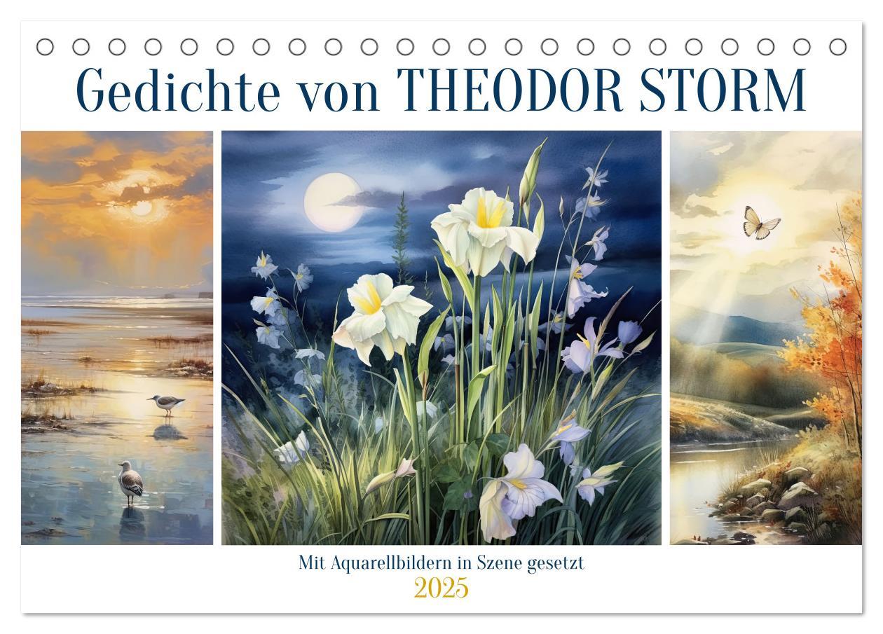 Cover: 9783383896507 | Gedichte von Theodor Storm (Tischkalender 2025 DIN A5 quer),...